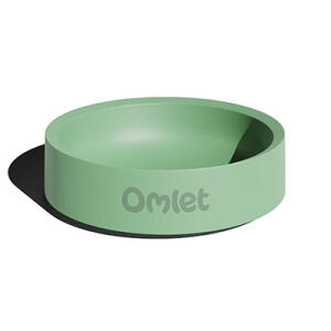 Miska dla psa Omlet zielona - rozmiar M