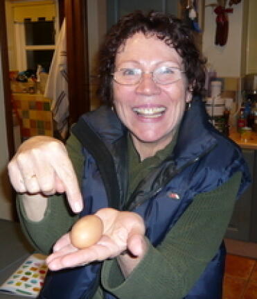 Dumna Rosie, nasze pierwsze jajko!