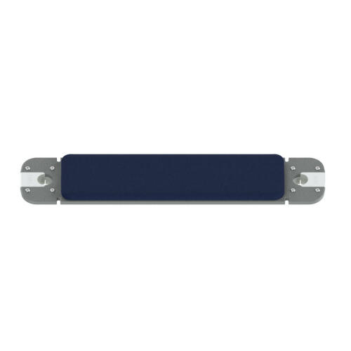 Zewnętrzny szary stopień z tworzywa sztuczneGo z niebieską poduszką na Omlet Freestyle dostosowywane zewnętrzne grzędy na kocie drzewka