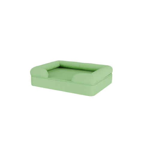 łóżko z podgłówkiem matcha zielona