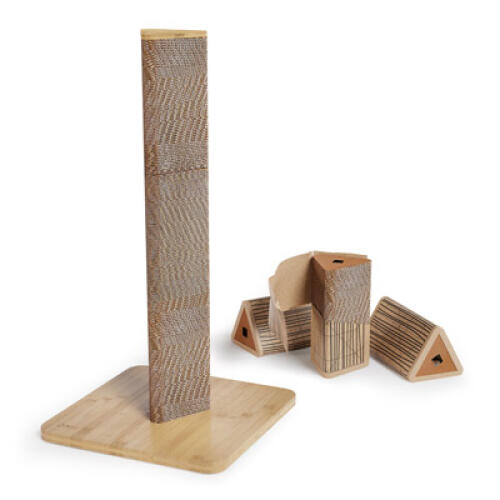 Stak drapak dla kota z zestawem wkładów - wysoki (bambus)