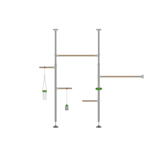 Poletree system grzędowy dla kurcząt zestaw do montażu