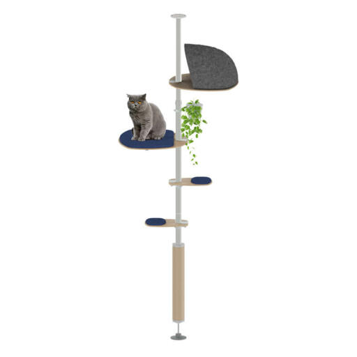 Freestyle kryte, podsufitowe drzewko dla kota zestaw do spania