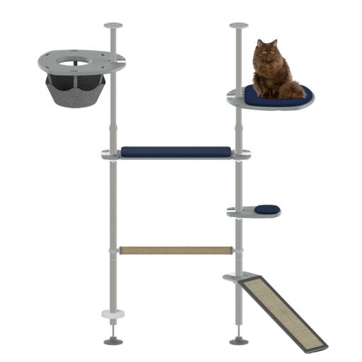 Zestaw do ćwiczeń na świeżym powietrzu Freestyle system słupków dla kotów zestawienie